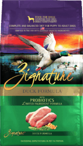 Zignature Original Duck Formula with Probiotics Grain-Free Dry Dog Food