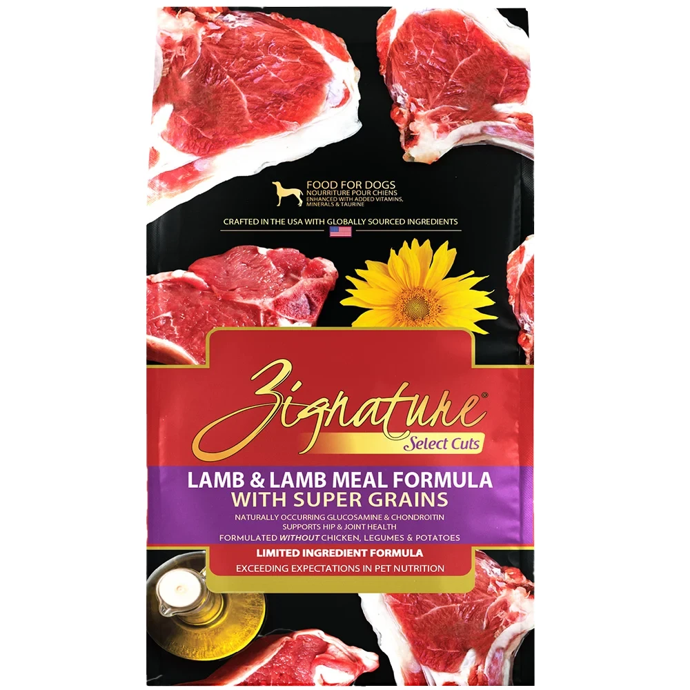 Zignature Select Cuts Lamb & Lamb Meal Formula with Super Grains Dry Dog Food