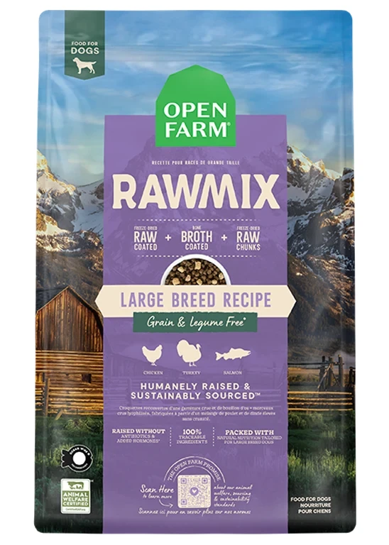 Open Farm Large Breed RawMix - Grain Free Large Breed Dry Dog Food