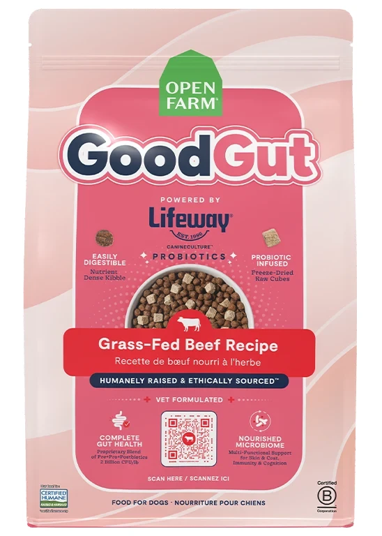 Open Farm GoodGut Grass-Fed Beef Dry Dog Food
