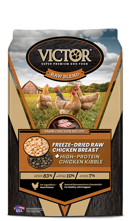 Victor Raw Blend Farm Chicken Recipe Dry Dog Food