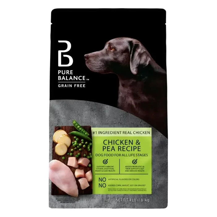 Pure Balance Grain-Free Chicken and Pea Recipe Dry Dog Food