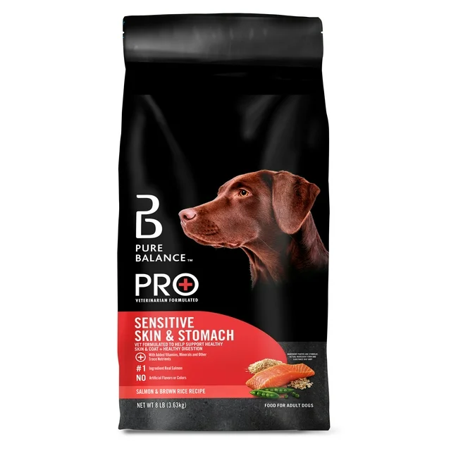 Pure Balance Pro+ Sensitive Skin & Stomach, Salmon & Rice Recipe Dry Dog Food