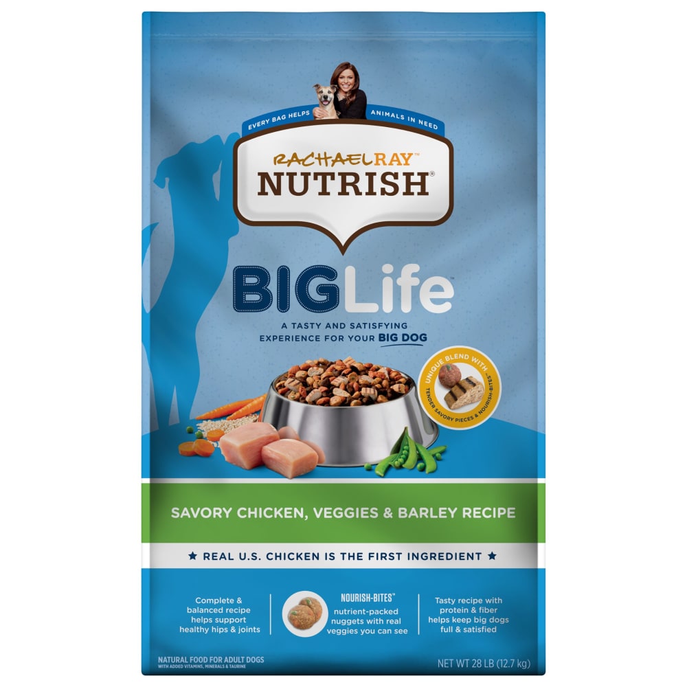 Rachael Ray Nutrish Big Life Savory Chicken, Veggies & Barley Dry Dog Food