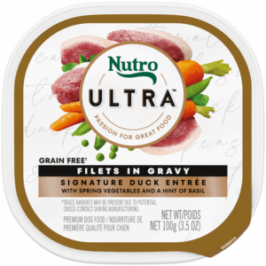 Nutro Natural Choice Signature Duck Entrée With Spring Vegetables and a Hint of Basil Filets in Gravy Grain-Free Wet Dog Food
