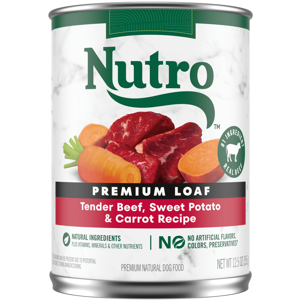 Nutro Premium Loaf Tender Beef, Sweet Potato & Carrot Recipe Grain-Free Wet Dog Food
