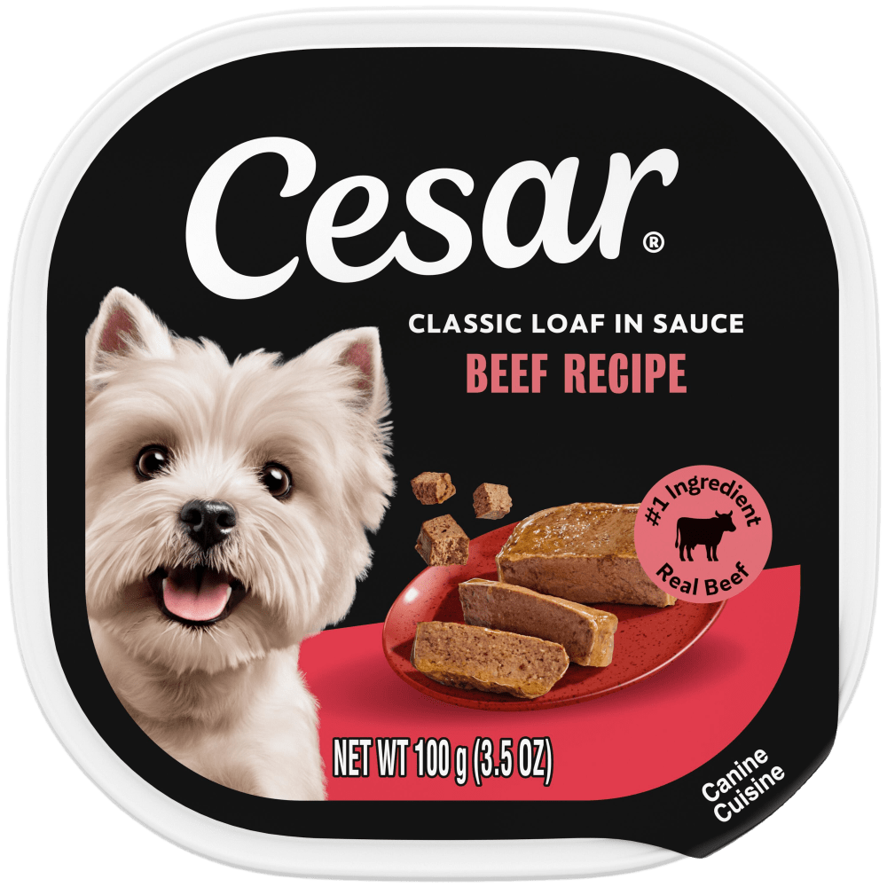 Cesar Classic Loaf in Sauce Beef Grain-Free Wet Dog Food