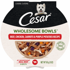Cesar Wholesome Bowls Beef, Chicken, Carrots & Purple Potatoes Wet Dog Food