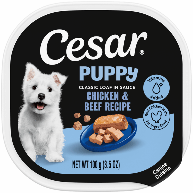 Cesar Classic Loaf in Sauce Puppy - Chicken & Beef Wet Dog Food
