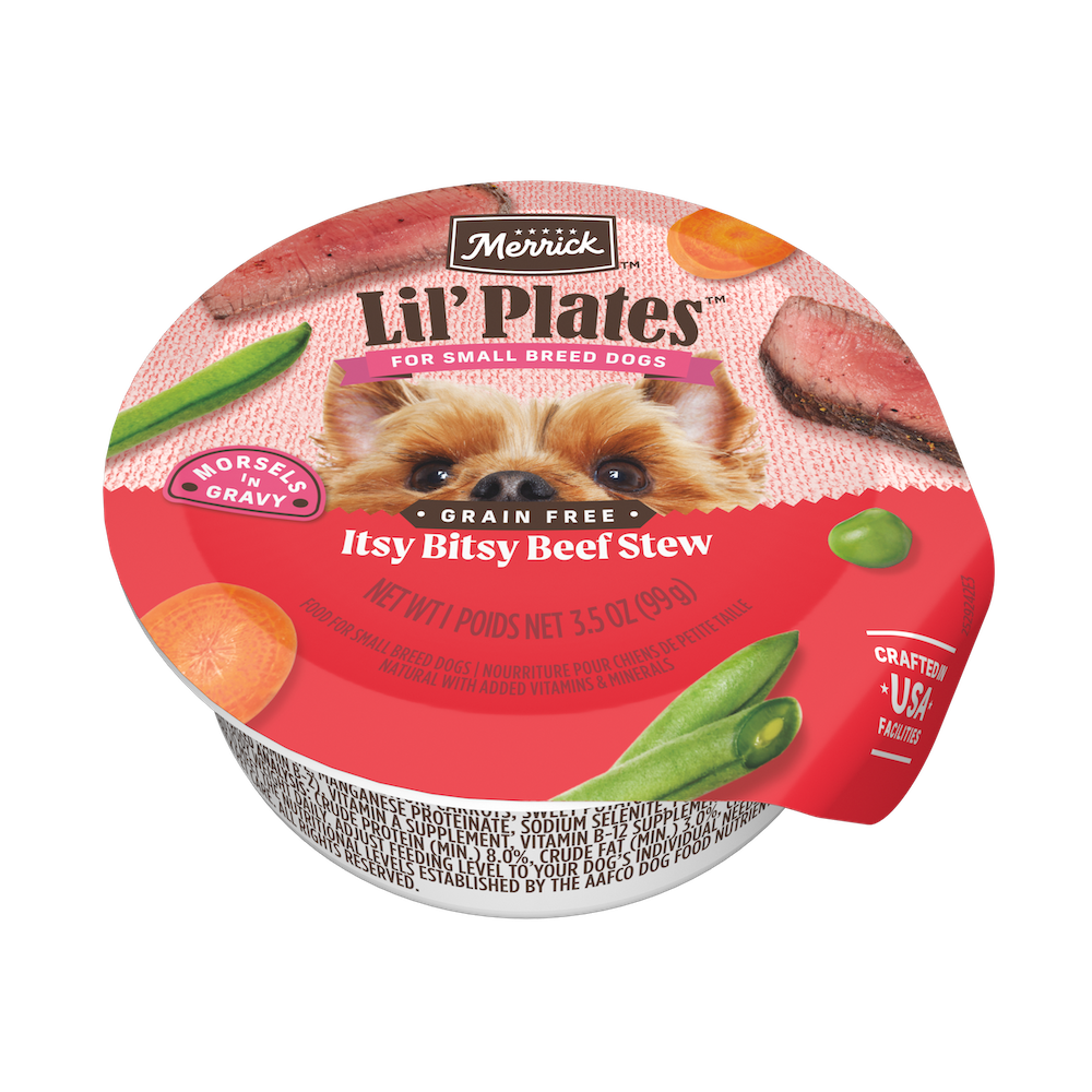 Merrick Lil’ Plates Small Breed Beef Stew Grain-Free Wet Dog Food