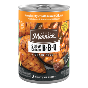 Merrick Slow-Cooked BBQ Glazed Chicken Grain-Free Wet Dog Food