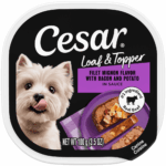 Cesar Loaf Topper Sauce Filet Mignon Flavor With Bacon & Potato Wet Dog Food 10 Cesar Loaf Topper Sauce Filet Mignon Flavor With Bacon & Potato Wet Dog Food