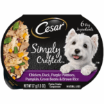 Cesar Simply Crafted Chicken, Duck, Purple Potatoes, Pumpkin, Green Beans & Brown Rice Dog Food Topper