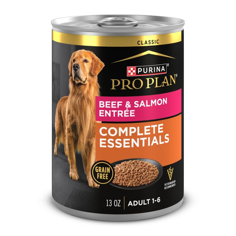 Purina Pro Plan Adult Complete Essentials Grain Free Beef & Salmon Entrée Classic Wet Dog Food