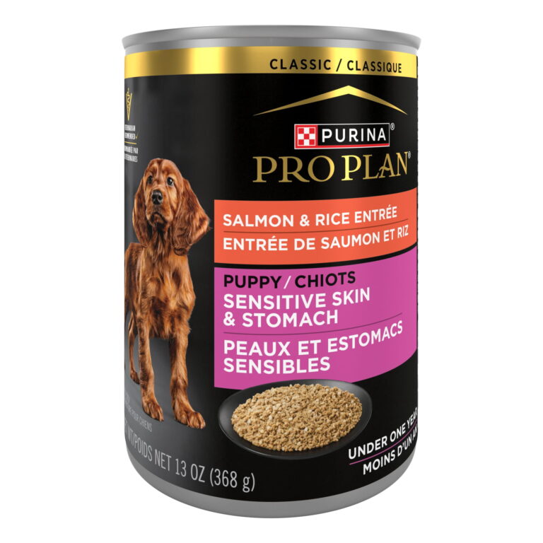 Purina Pro Plan Puppy Sensitive Skin & Stomach Salmon & Rice Entrée Classic Wet Dog Food