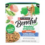 Purina Beneful Freshly Prepared Stews Turkey Dinner with Spinach and Ditalini Pasta in Gravy Wet Dog Food