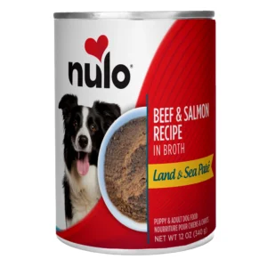 Nulo Land & Sea Paté Beef & Salmon Recipe Grain-Free Wet Dog Food