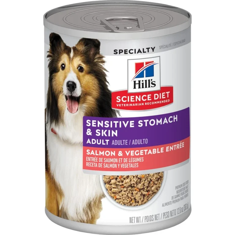 Hill’s Science Diet Adult Sensitive Stomach & Skin Salmon & Vegetable Entrée Wet Dog Food