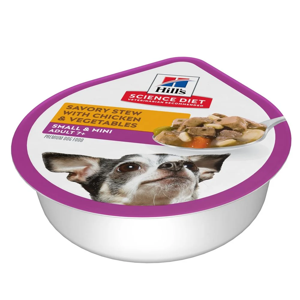 Hill’s Science Diet Adult 7+ Small & Mini Chicken & Barley Entrée Wet Dog Food