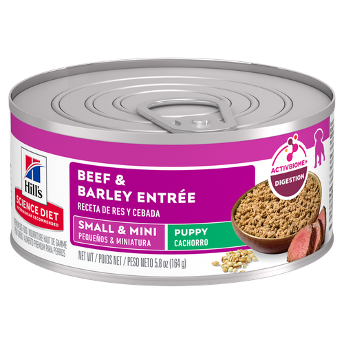 Hill’s Science Diet Puppy Small & Mini Beef & Barley Entrée Wet Dog Food