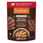 Instinct Original Healthy Cravings Toppers Real Beef Recipe Grain-Free Dog Food Topper