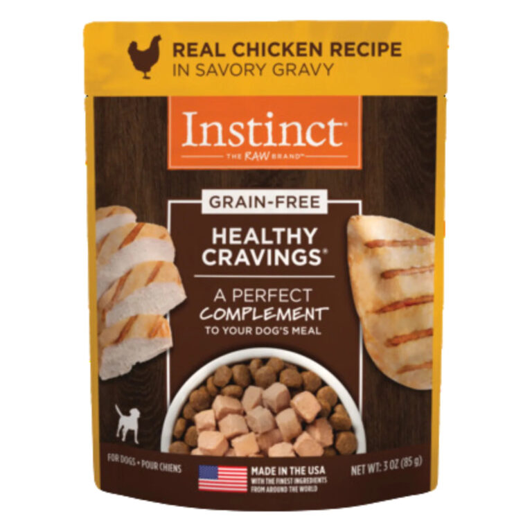 Instinct Original Healthy Cravings Toppers Real Chicken Recipe Grain-Free Dog Food Topper