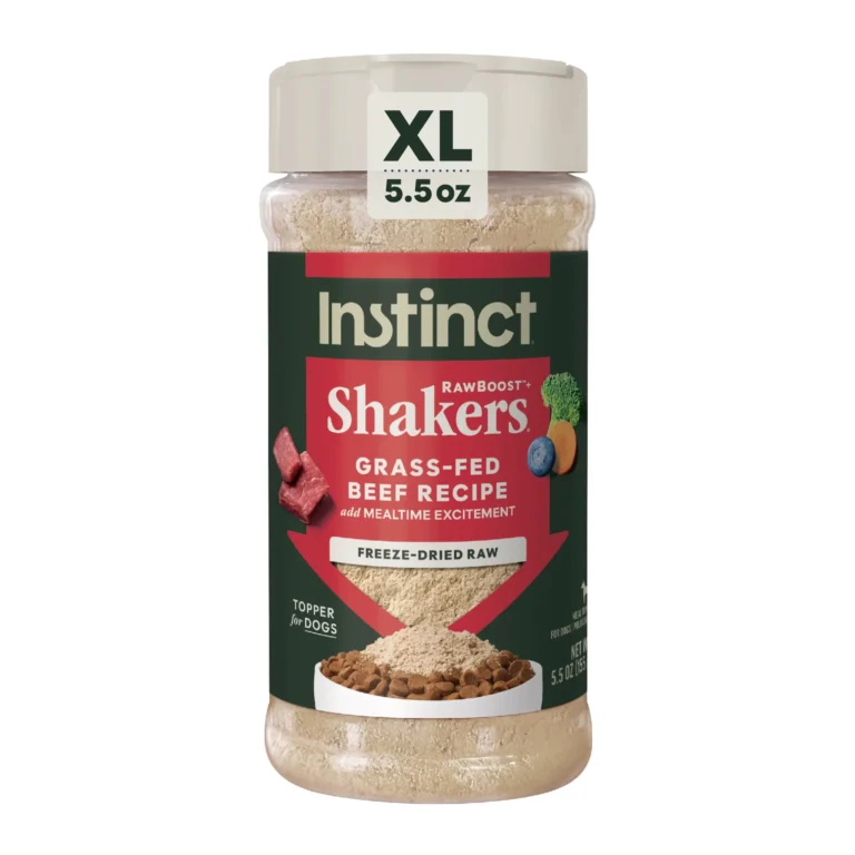Instinct Raw Boost RawBoost+ Shakers Grass-Fed Beef Recipe Grain-Free Dog Food Topper
