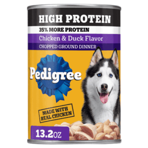 Pedigree High Protein Chopped Ground Dinner Can, Chicken & Duck Wet Dog Food