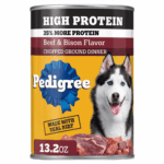 Pedigree High Protein Chopped Ground Dinner Can, Beef & Bison Wet Dog Food
