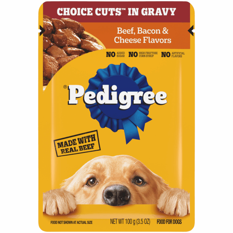 Pedigree Choice Cuts IN Gravy Adult Pouch, Beef, Bacon, & Cheese Wet Dog Food