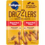 Pedigree DRIZZLERS Wet Dog Savory Sauce, Natural Beef Dog Food Topper