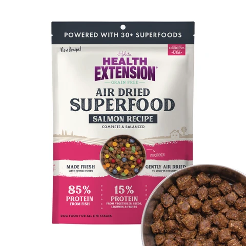 Health Extension Gently Air Dried Superfoods Salmon Recipe Dry Dog Food