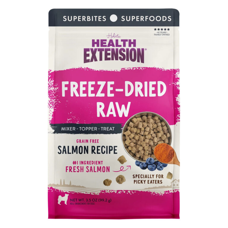 Health Extension Freeze Dried Raw Salmon Recipe Grain-Free Dog Food Topper