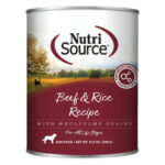 NutriSource Beef & Rice Wet Dog Food