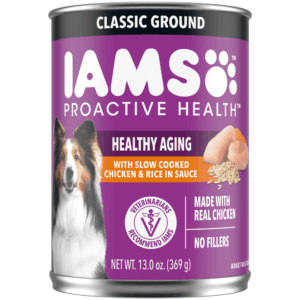 Iams Proactive Health Senior With Slow Cooked Chicken AND Rice Classic Ground Wet Dog Food