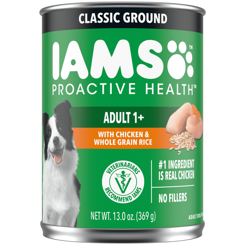Iams Proactive Health With Chicken AND Whole Grain Rice Classic Ground Wet Dog Food