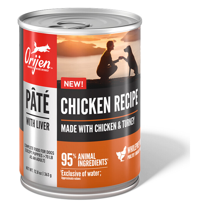 Orijen Chicken Recipe Pâté with Liver Grain-Free Wet Dog Food