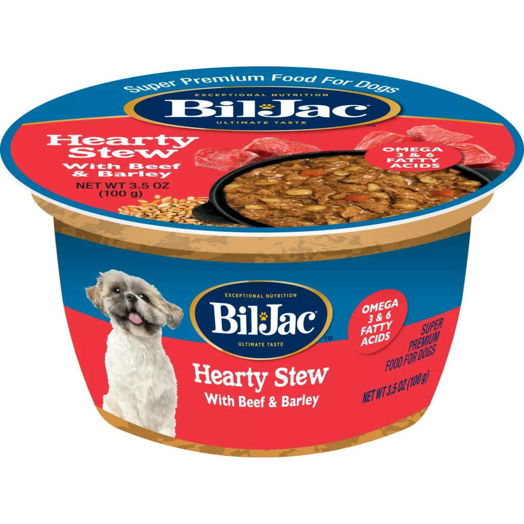 Bil-Jac Hearty Stew with Beef & Barley Small Chunk Wet Dog Food