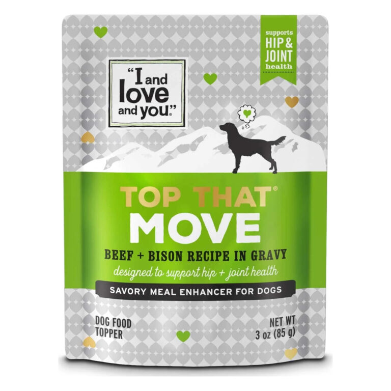I and Love and You Top That Move Beef With Bison Recipe In Gravy Grain-Free Dog Food Topper