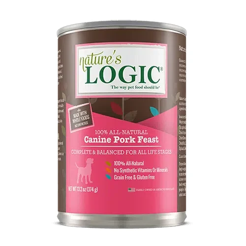 Nature’s Logic Original Canine Can: Pork Wet Dog Food