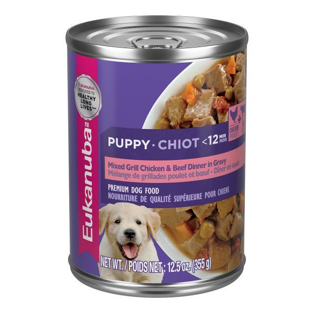 Eukanuba Puppy Mixed Grill Chicken & Beef Dinner in Gravy Wet Dog Food