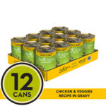 AvoDerm Grain Free 12 Cans- Chicken & Veggies Recipe In Gravy Wet Dog Food