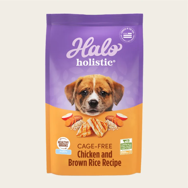Halo Holistic Cage-Free Chicken & Brown Rice Recipe Dry Puppy Dry Dog Food