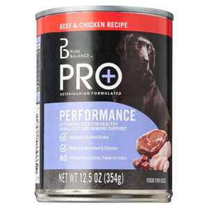 Pure Balance Pro+ Performance for Active Dogs, Beef & Chicken Recipe Can Wet Dog Food