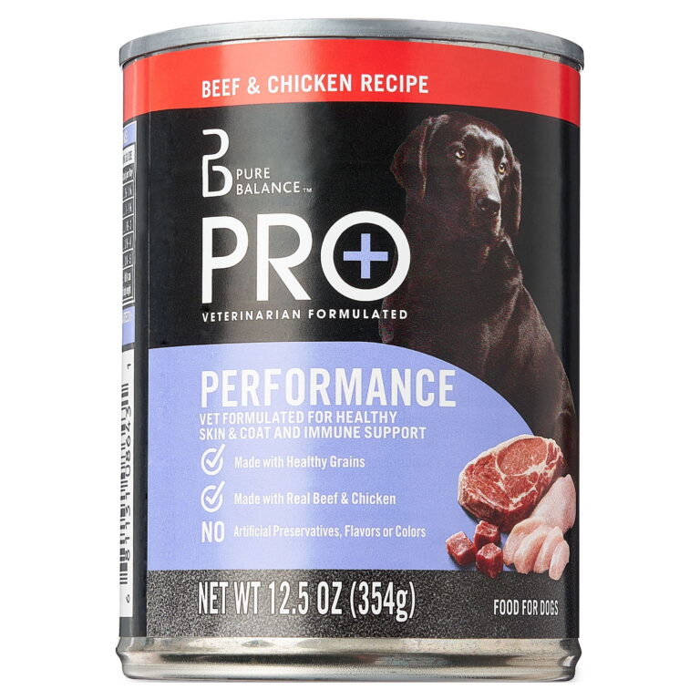Pure Balance Pro+ Performance for Active Dogs, Beef & Chicken Recipe Can Wet Dog Food