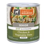 Simply Nourish Original Senior with Glucosamine - Shreds, Chicken & Vegetable Stew Grain-Free Wet Dog Food