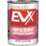 Evanger’s EVX Restricted Diet: Hip & Joint and Senior Support Grain-Free Wet Dog Food