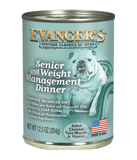 Evanger’s Heritage Classic Senior & Weight Management Wet Dog Food