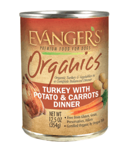 Evanger’s Organic Turkey with Potato & Carrots Dinner for Dogs Grain-Free Wet Dog Food
