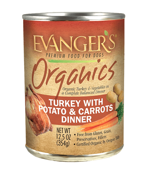 Evanger’s Organic Turkey with Potato & Carrots Dinner for Dogs Grain-Free Wet Dog Food